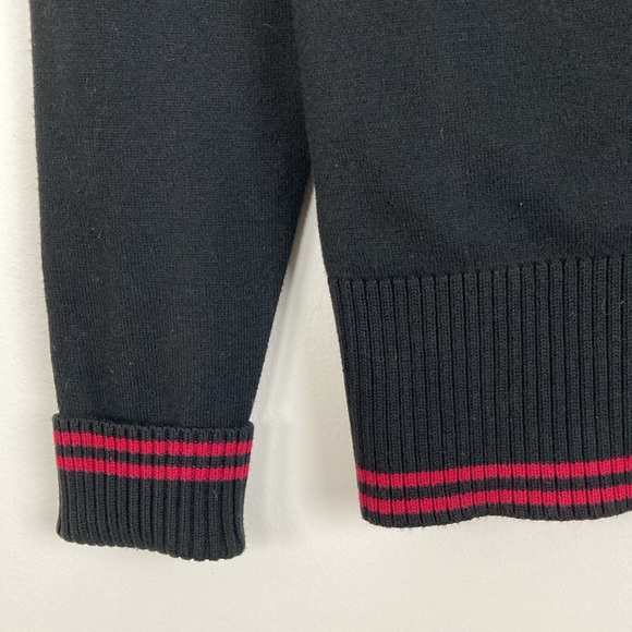 Athleta Black Full Zip Scroll Design Cardigan Jacket, Size Small - Picture 6 of 11